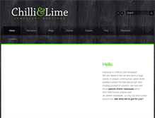 Tablet Screenshot of chilliandlimeboutique.com